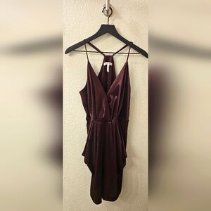 BCBG Elegant Burgundy Velvet Dress